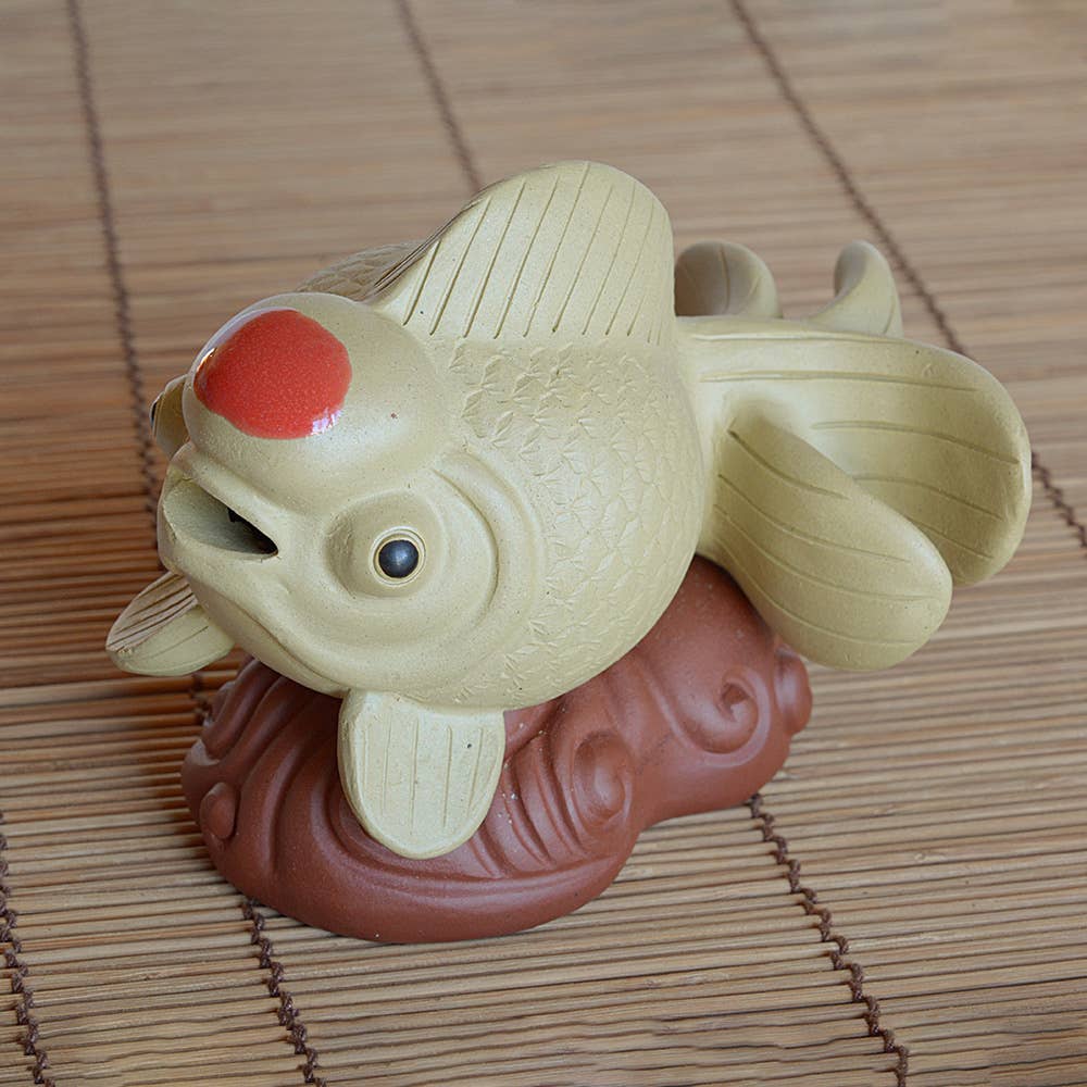 Tea soul - Golden Fish Tea Figurine in Yixing Crete