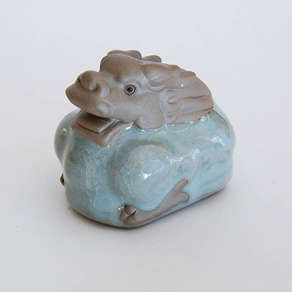 Zodiac Dragon Porcelain Tea Figurine