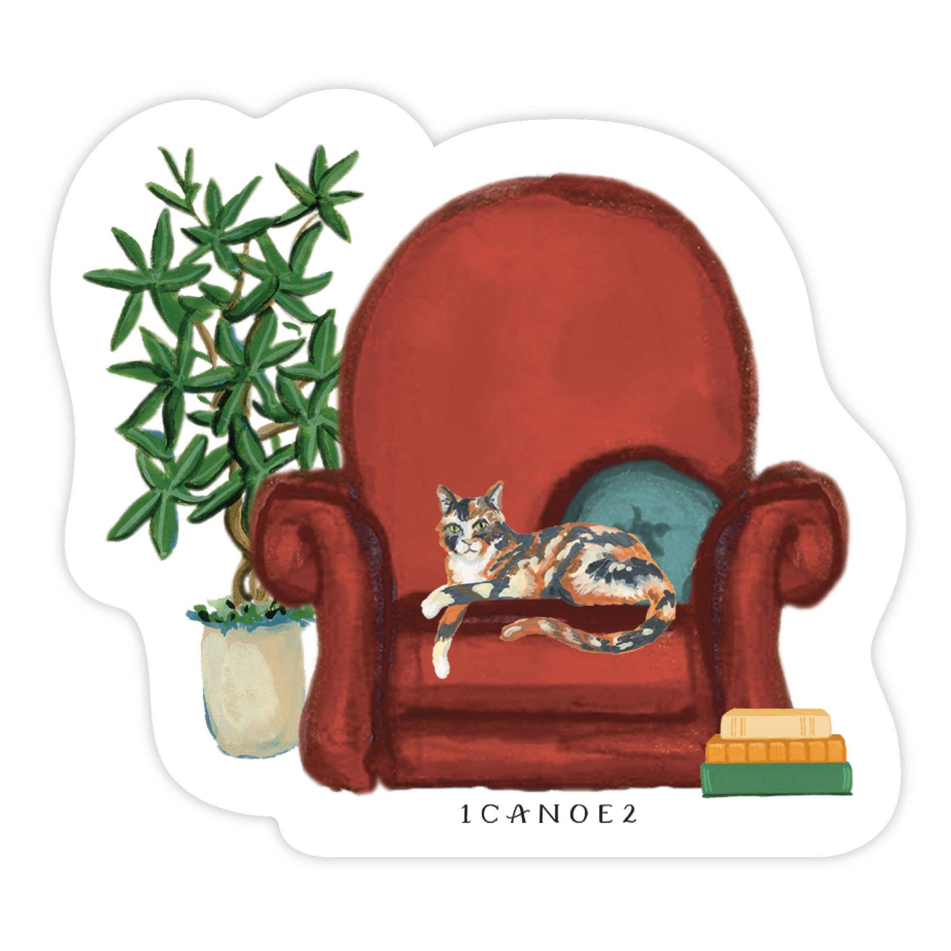 Cozy Cat Decal Sticker