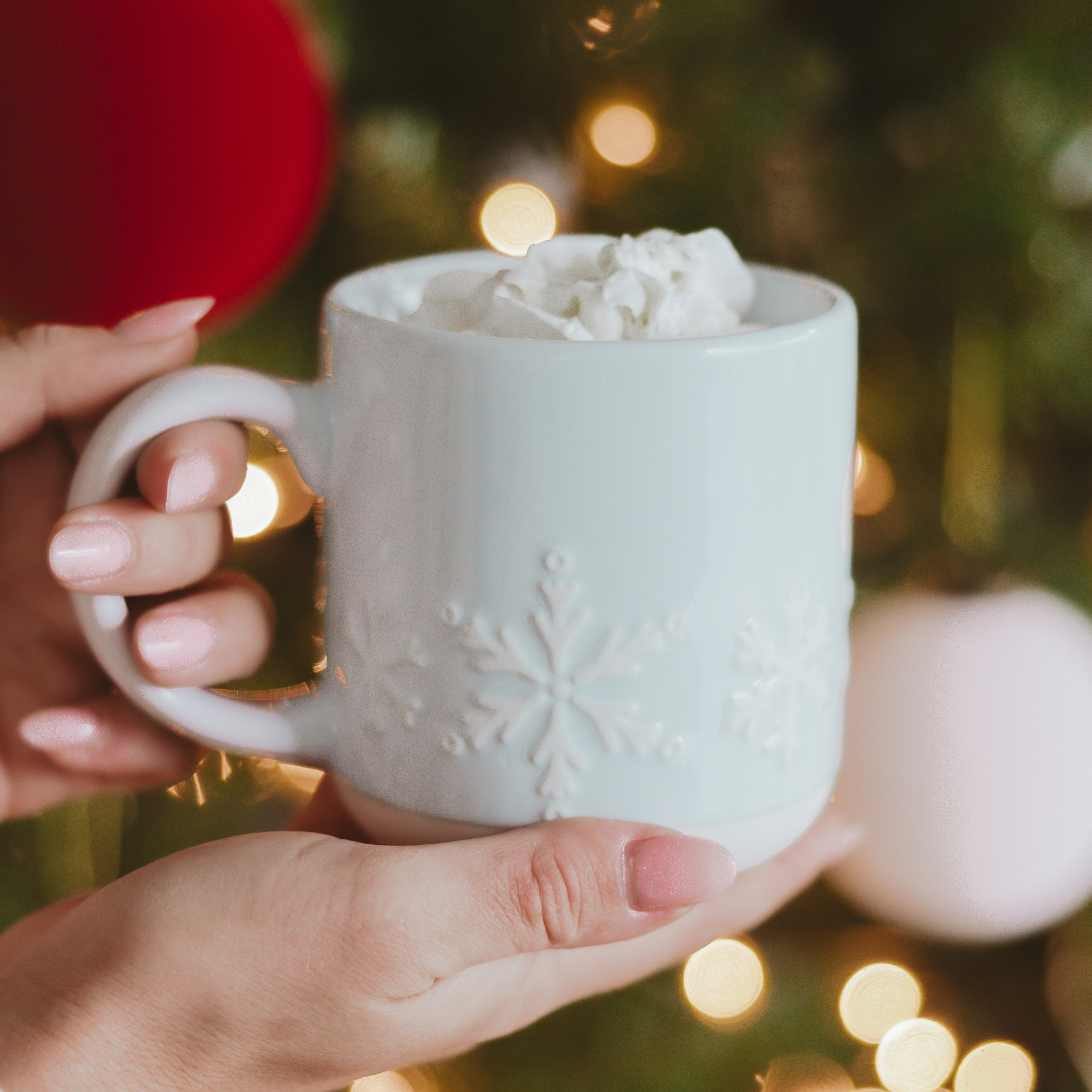Snowflake Stoneware Mug