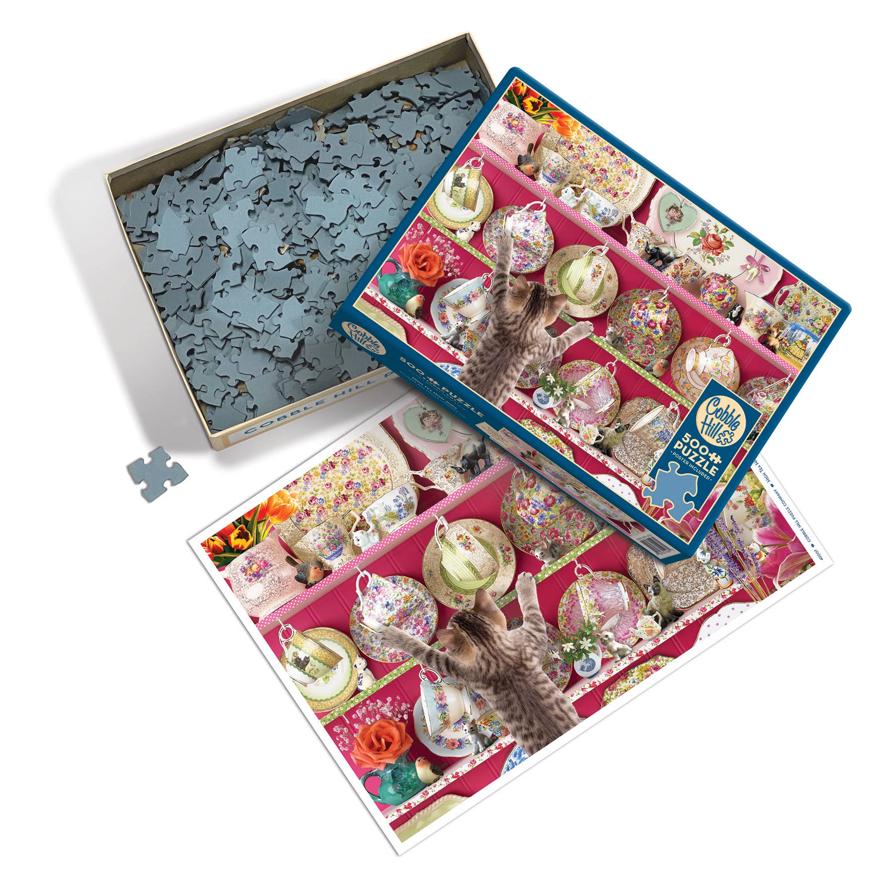 Outset Games and Cobble Hill Puzzles - High Tea High Jinks 500pc puzzle