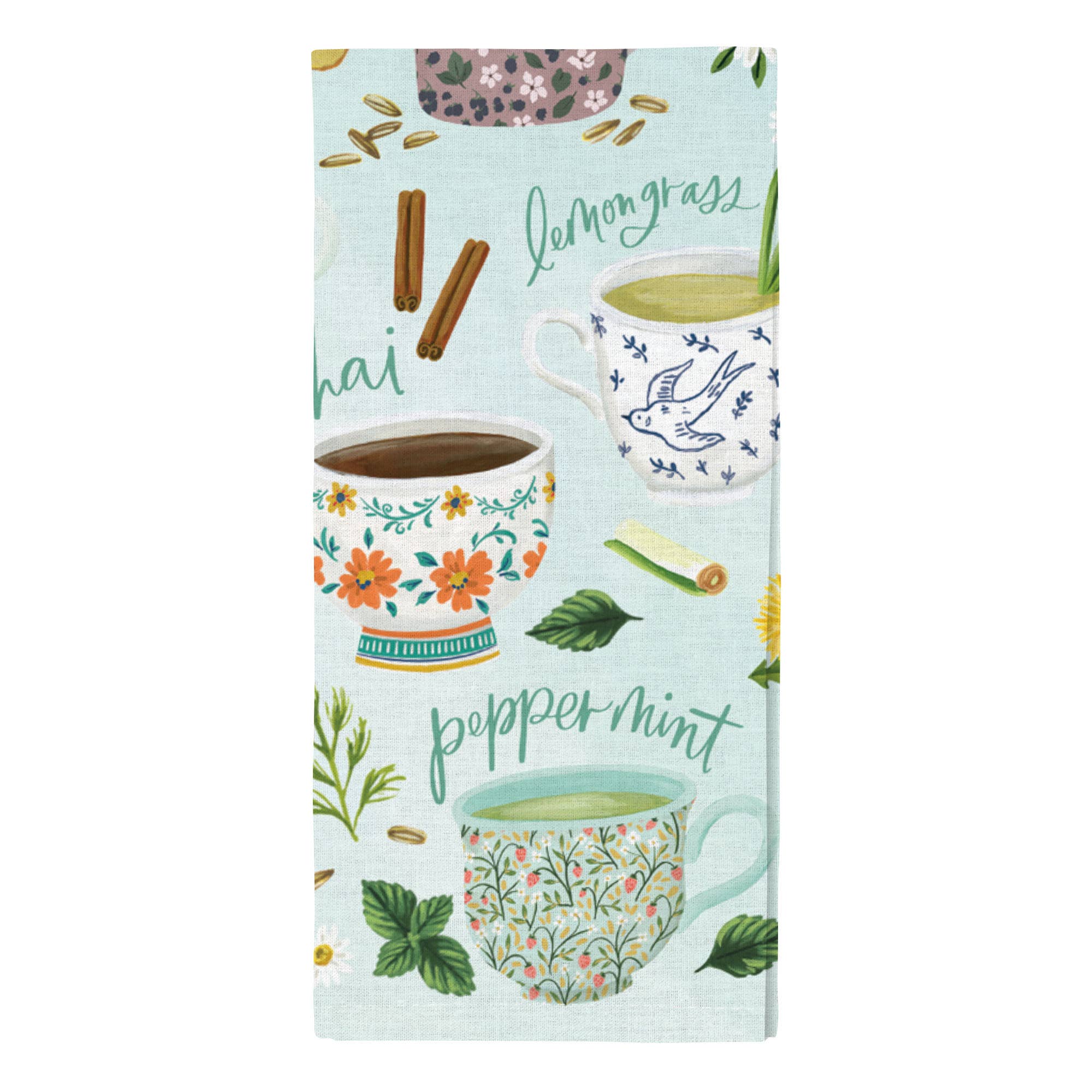 Teacups Kitchen Towel