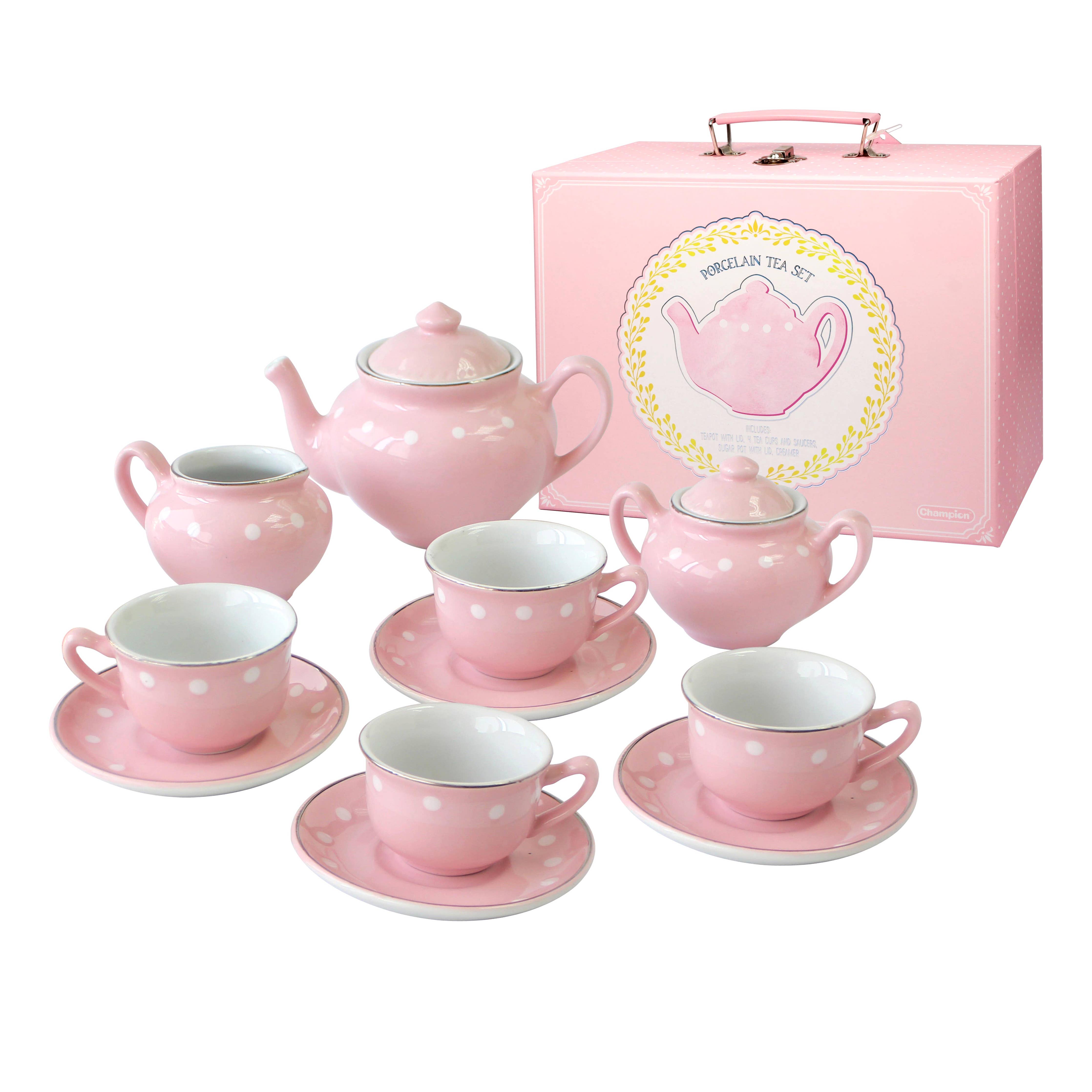 Porcelain Tea Set - Pink