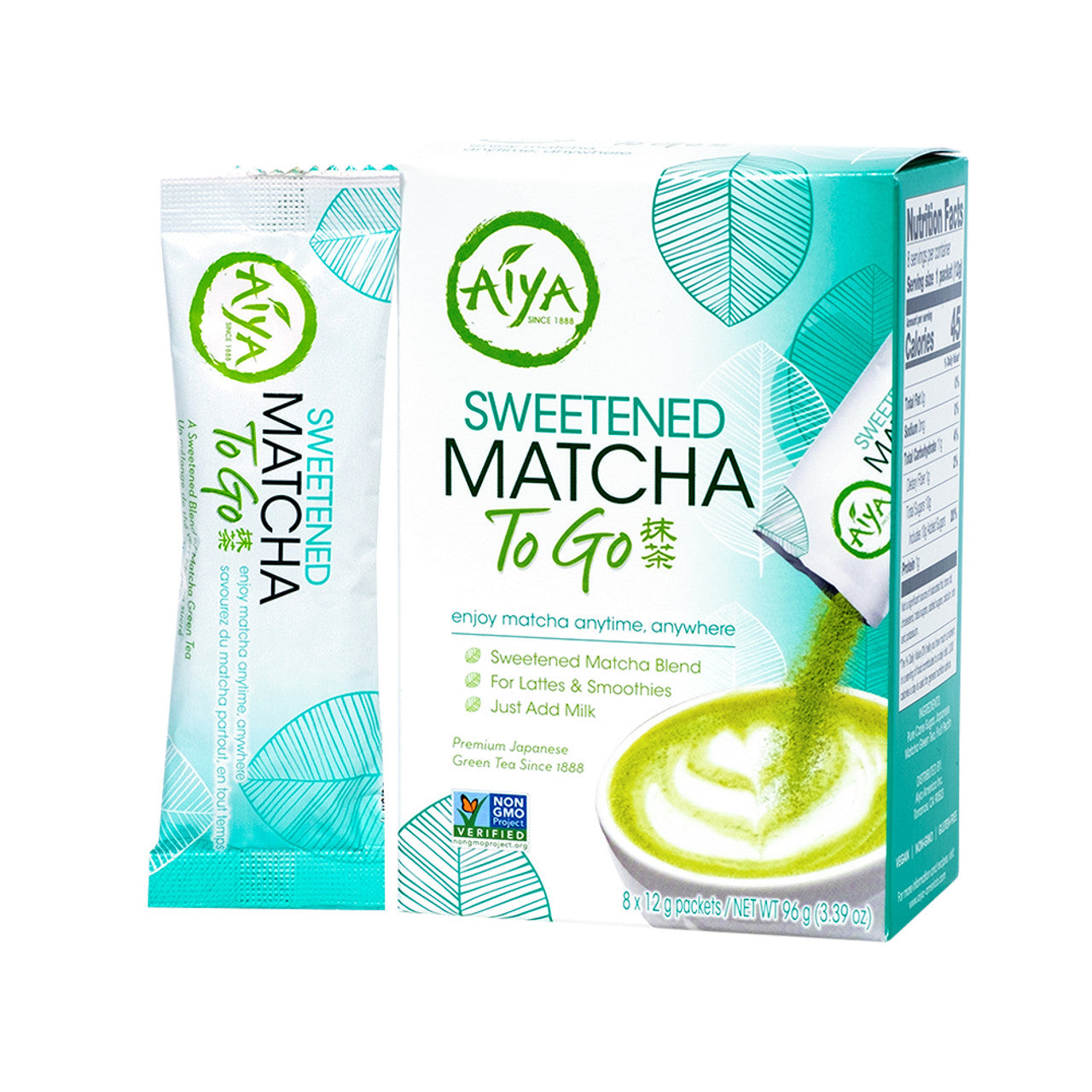 Stevia Sweetened Matcha to Go