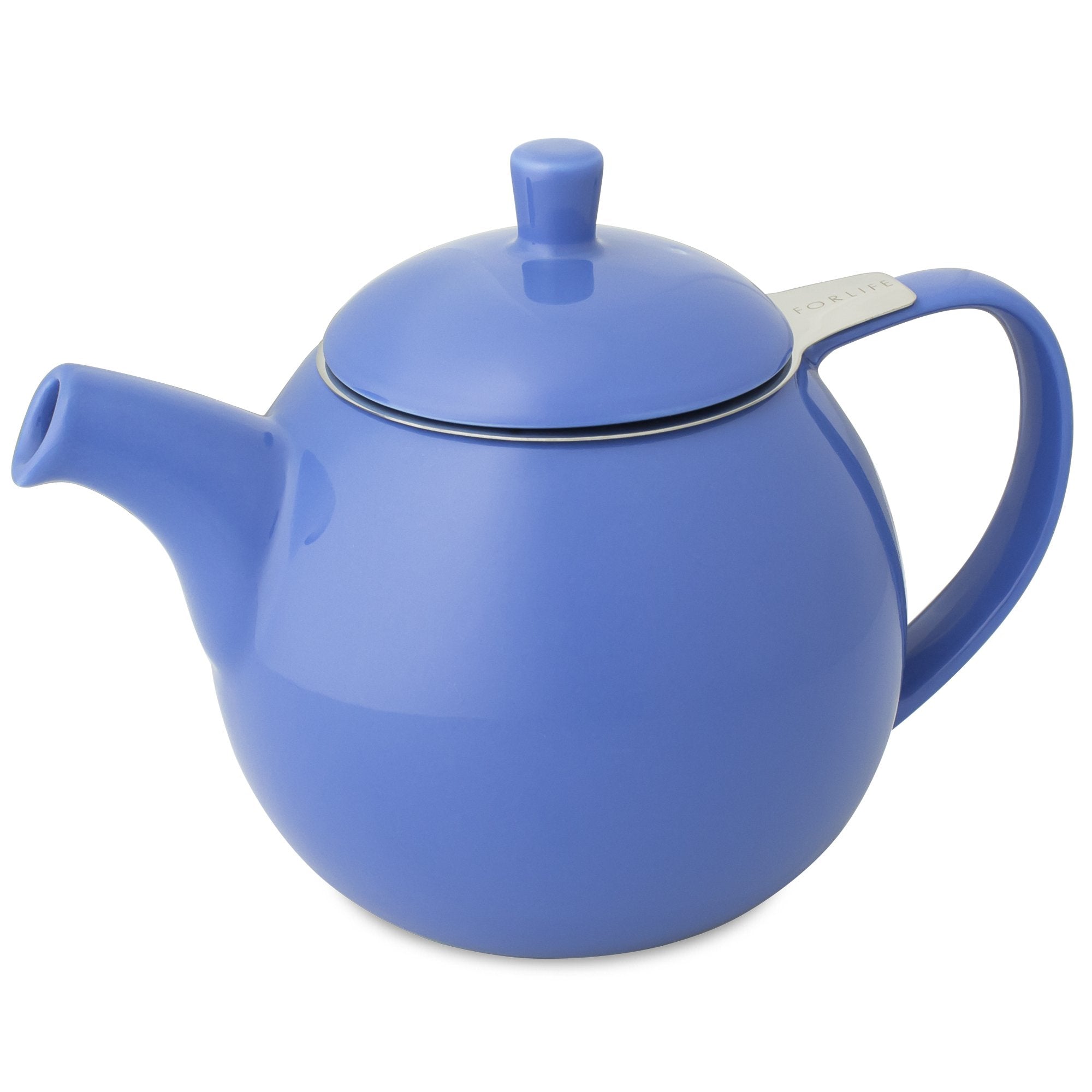 Satin Teapot - Ceramic Teapot with Infuser, Stainless Steel