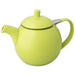 TeaLula 24 oz Curve sphere lime green Teapot glossy surface finish and attached lid