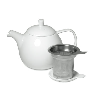 Hospitality Stainless Steel Teapot with Built in Strainer 14 oz