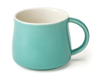 This 8oz Seafoam Green teacup is perfect for a hot tea, coffee, or beverage of your choice.